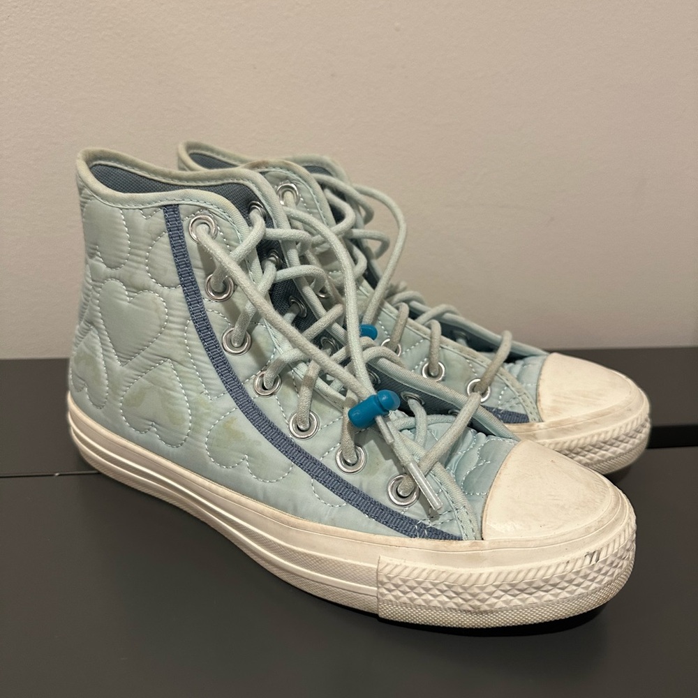 Converse Light Blue High-Top Sneakers
